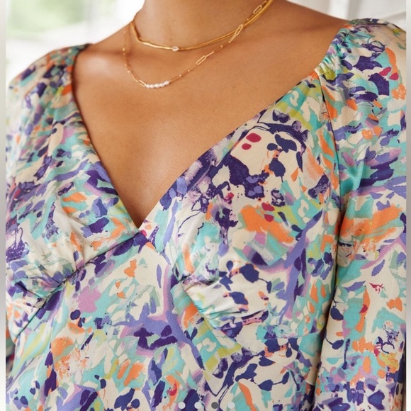 Anthropologie Silk Dress - Picture 3 of 5